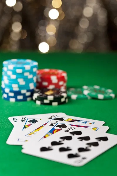 Live blackjack table with dealer action and player controls
